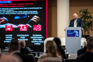 OJ Crew Group CEO Artur Trus at Novikontas event